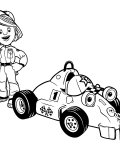 Roary, závodní auto milá online omalovánka pro děti