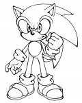 Sonic omalovánky k tisknutí