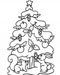 Vánoční stromek online omalovánky
